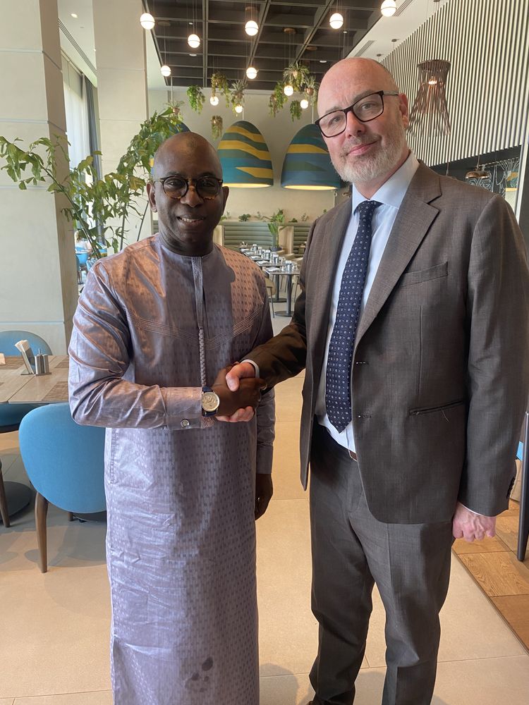 With Minister Moustapha Mamba Guirassy, Senegal